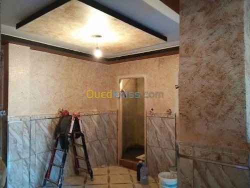 صباغة المنازل جميع انواع الديكورات .  