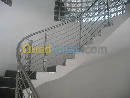 rampe d'escalier inox 