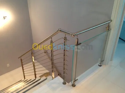 rampe d'escalier inox 