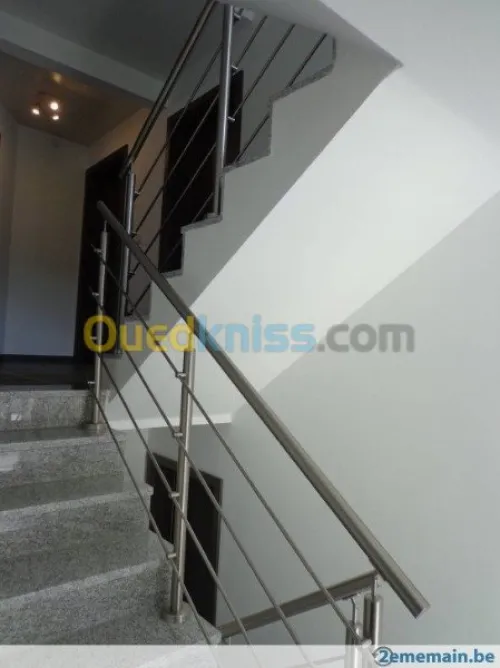 rampe d'escalier inox 