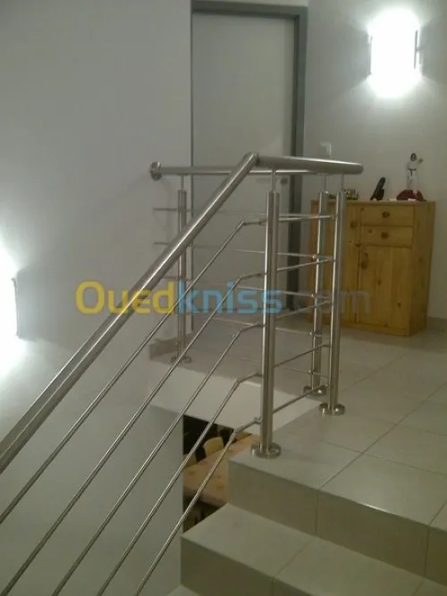 rampe d'escalier inox 