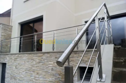rampe d'escalier inox 