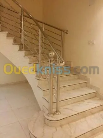 rampe d'escalier inox