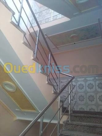 rampe d'escalier inox