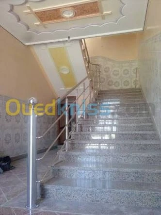 rampe d'escalier inox