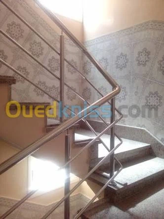 rampe d'escalier inox