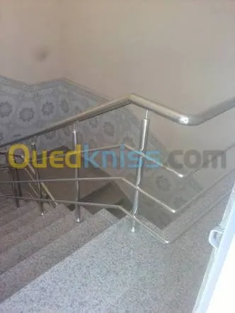 rampe d'escalier inox