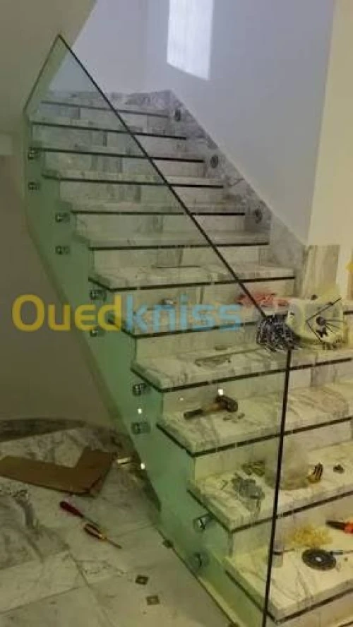rampe d'escalier inox