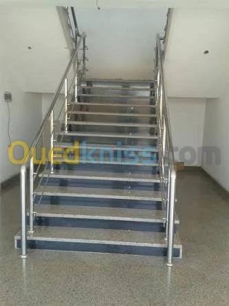 rampe d'escalier inox