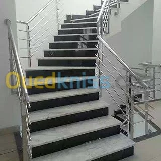 rampe d'escalier inox
