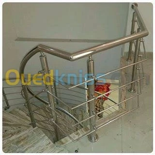 rampe d'escalier inox