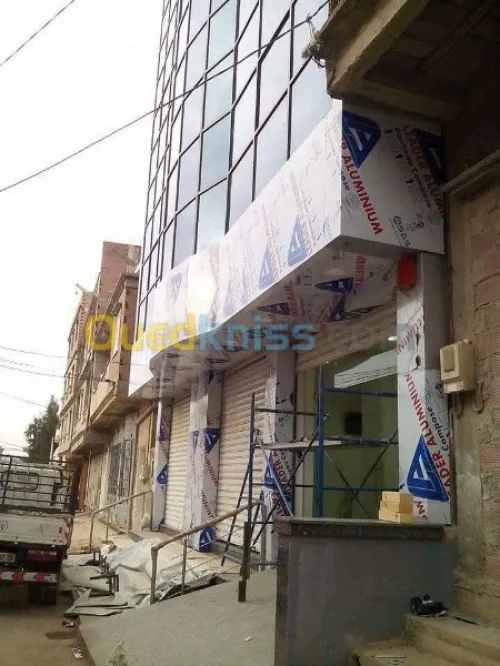 Habillage des façades en allucobande
