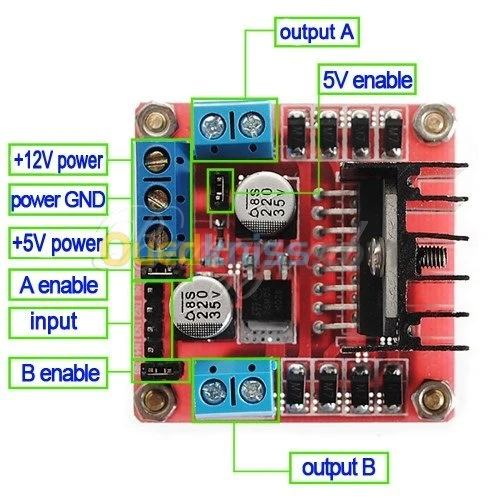 driver moteur  L298N / Mini-L298N arduino