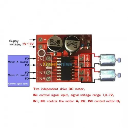 driver moteur  L298N / Mini-L298N arduino