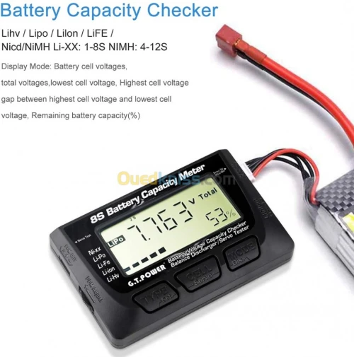  Compteur de capacité de batterie RC 7 arduino