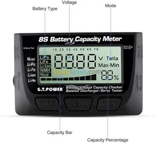  Compteur de capacité de batterie RC 7 arduino