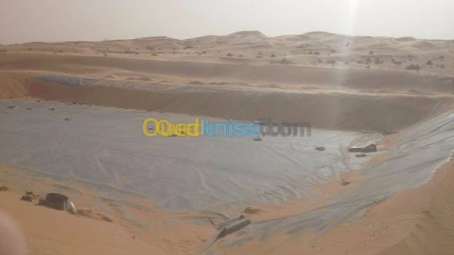 Fourniture et pose de Géomembrane 