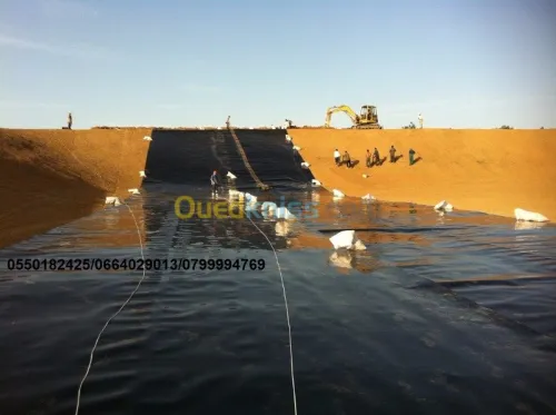 Fourniture et pose de Géomembrane 