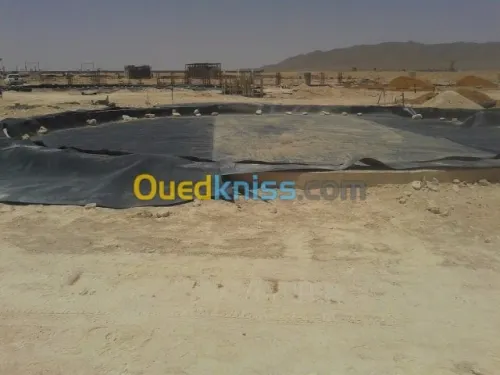 Fourniture et pose de Géomembrane 