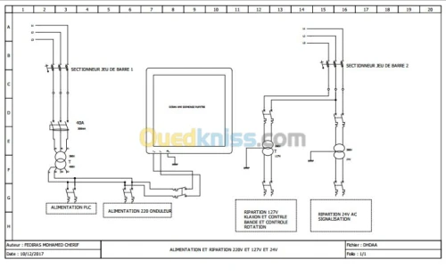 Réalisation des armoires électrique