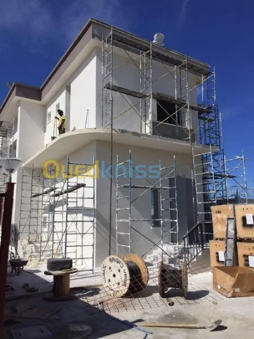 Revêtement des façades en monocouche