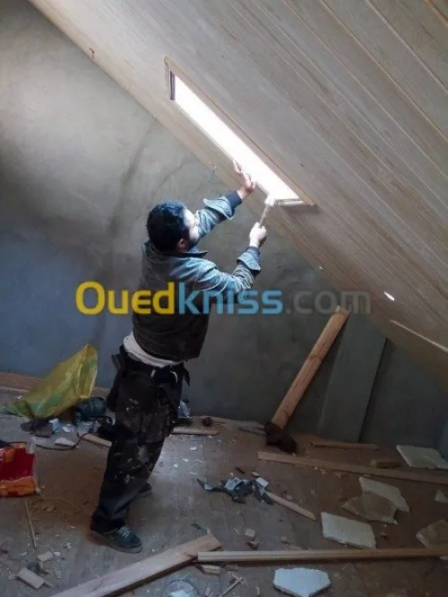 Montage charpente bois