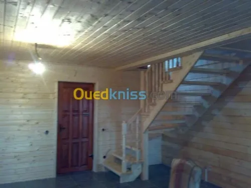Montage charpente bois