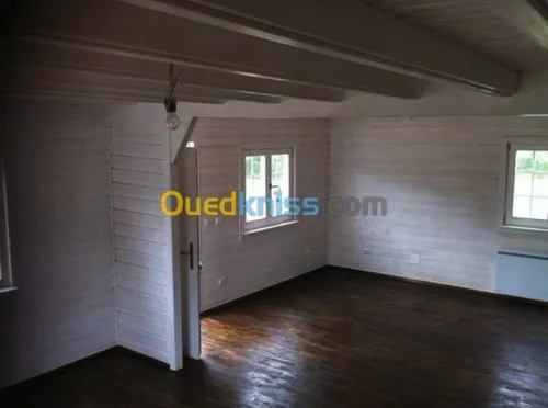 Montage charpente bois