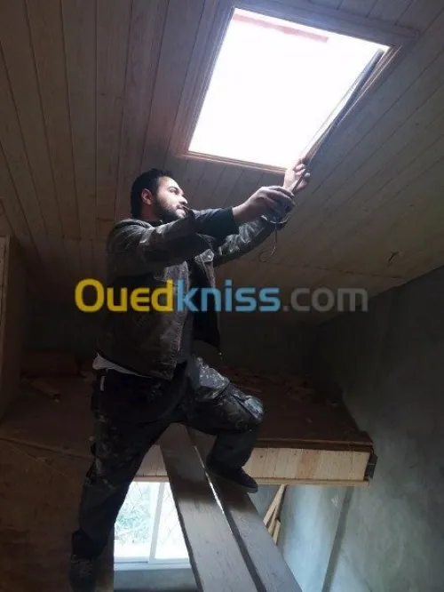 Montage charpente bois