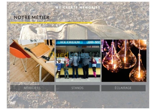 Création et organisation d'evenements.