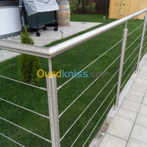 RAMPE D'ESCALIER EN INOX: