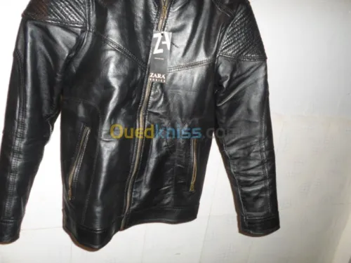 VESTE CUIRE ZARA ORIGINAL