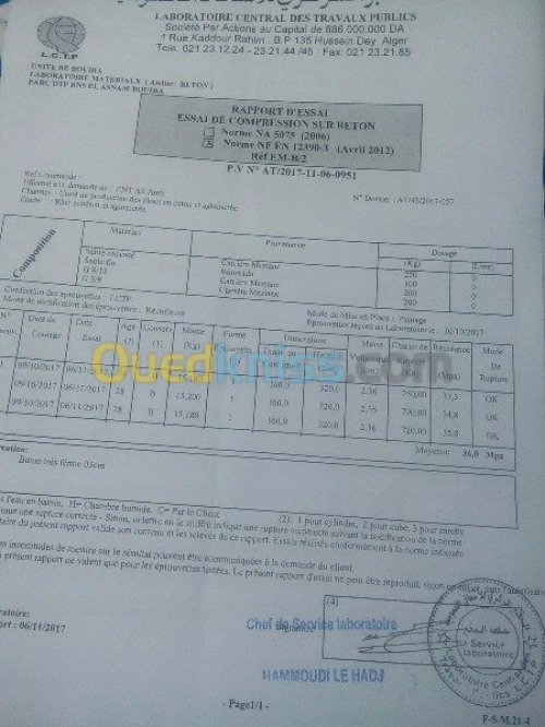 Fabrication ,fournitures et pose