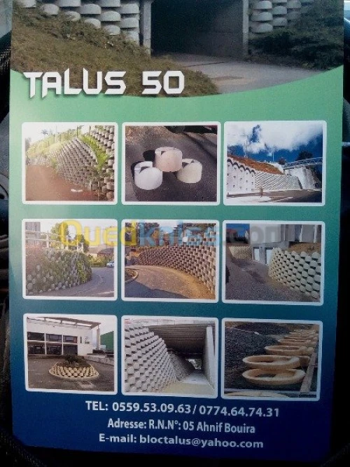 Fabrication ,fournitures et pose