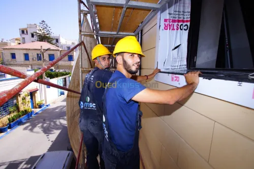 revêtement: Façade ventilée terre cuite