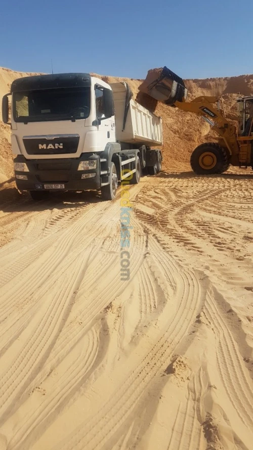 Transport de marchandise sable/agrégat