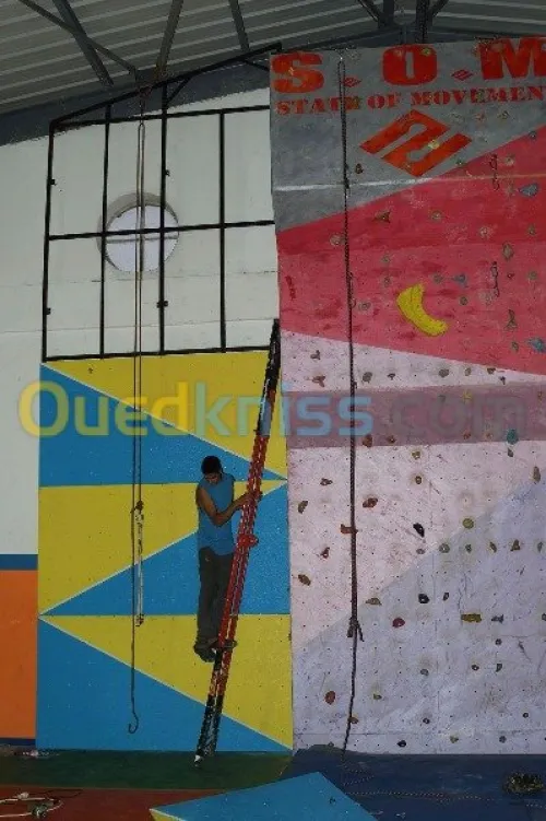 Fabrication des murs d'escalade