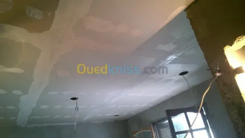 instalation de plaque de platre  