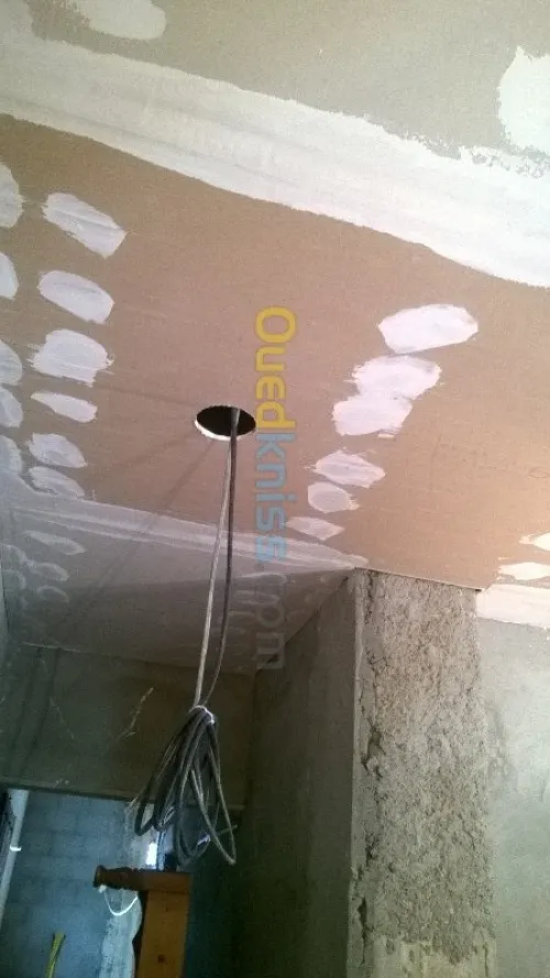 instalation de plaque de platre  