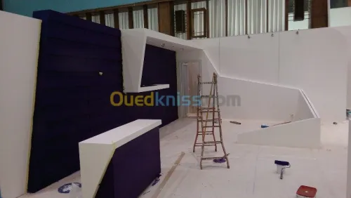 FOURNITURE ET POSE DE PLACO PLATRE ET 