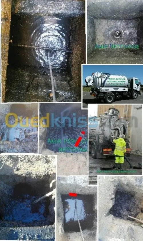 Débauchage vidange fossé et cave 