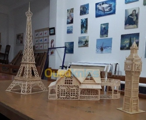 maquettes en allumettes