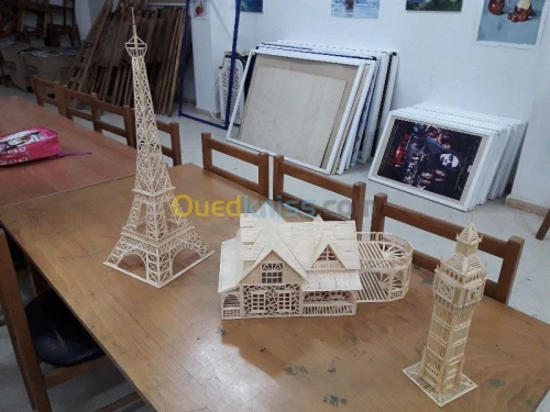 maquettes en allumettes