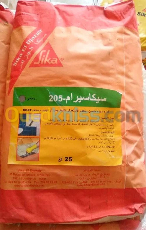 CIMENT COLLE SIKA MORTIRO, BASF C1 C2