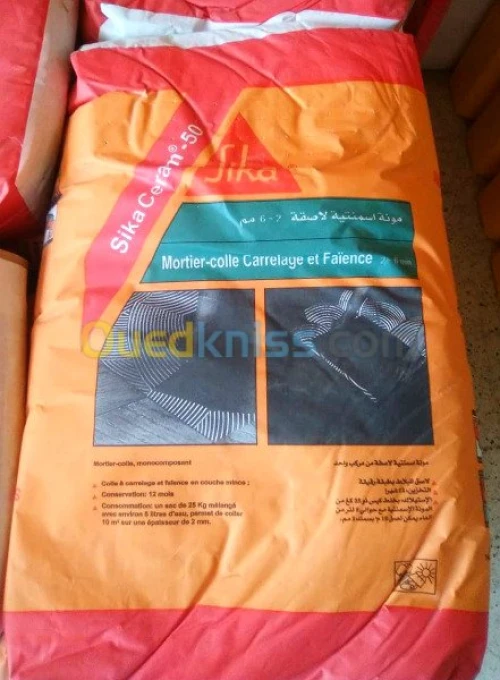 CIMENT COLLE SIKA MORTIRO, BASF C1 C2
