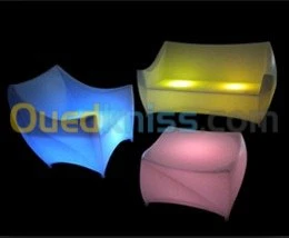 Location mobilier et mobilier lumineux