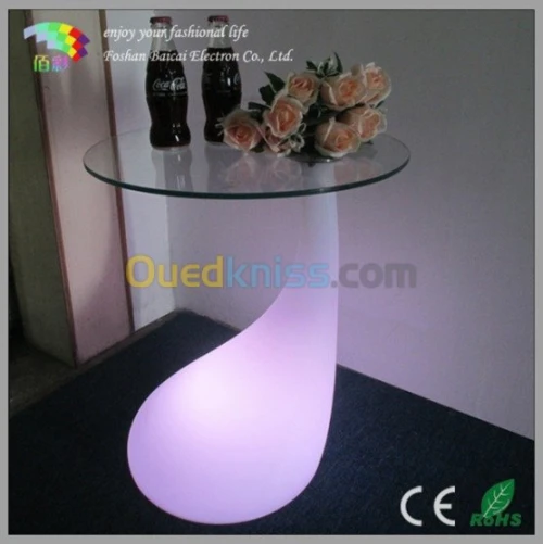 Location mobilier et mobilier lumineux