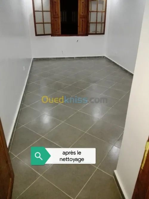 ponçage lustrage carrelage avec monobross