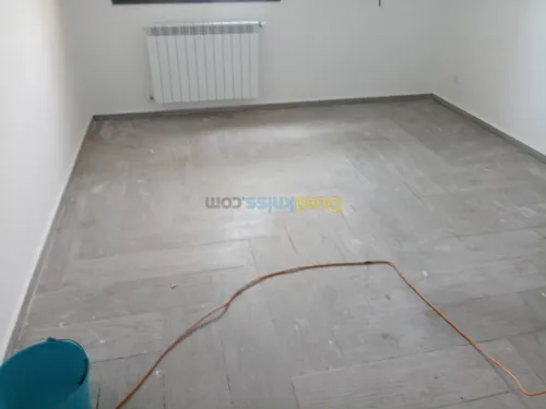 ponçage lustrage carrelage avec monobross