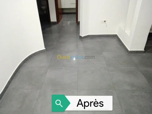 ponçage lustrage carrelage avec monobross